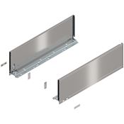 Immagine di 770C5502I Z R+L V1*INGL - spondina LEGRABOX Pure altezza C (177 mm) lunghezza nominale 550 mm destro+sinistro inox satinato antimpronta 