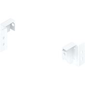 Immagine di Z30N000S.04HO-RW MP SEIW - TANDEMBOX supporti per schienale in legno altezza N (815 mm) destro+sinistro bianco seta 