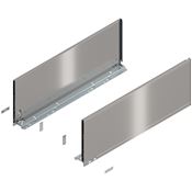 Immagine di 770F6502I Z R+L V1*INGL - spondina LEGRABOX Pure altezza F (241 mm) lunghezza nominale 650 mm destro+sinistro inox satinato antimpronta 