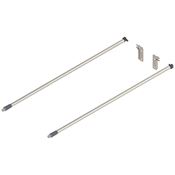 Immagine di ZRE.513A.IDREL S2/10 E2/G - MOVENTO TANDEM ringhierina longitudinale (sinistra/destra) lunghezza nominale 550 mm ZRR.9000 supporto posteriore ringhierina in dotazione cromo 