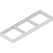 Immagine di ZC7S650RS2 AMB-RA V1 SW-M - AMBIA-LINE telaio per LEGRABOX cassetto acciaio lunghezza nominale 650 mm larghezza=200 mm bianco seta 