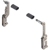 Immagine di 20L3200.06HEB R+L V1 NI - AVENTOS HL per anta ad apertura verticale Pacchetto leve (set) altezza corpo mobile 300-349 mm nichel 