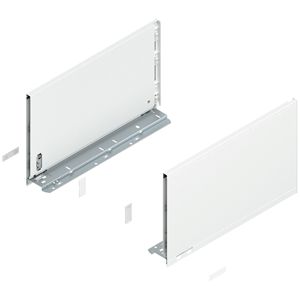 Immagine di 770F4002S Z R+L V1*SW-M - spondina LEGRABOX Pure altezza F (241 mm) lunghezza nominale 400 mm destro+sinistro bianco seta 