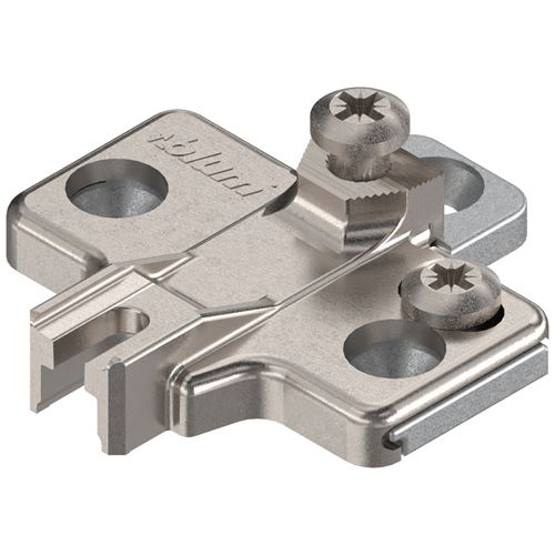 Immagine di 195H7100 MPL V500 NI - MODUL piastrina di premontaggio a croce 0 mm zinco da avvitare regolazione in altezza in due pezzi 