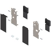 Immagine di ZI7.0KS0 FRO R+L V1TS-M - LEGRABOX attacchi per frontale altezza K per cassetto interno destro+sinistro nero terra 