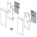 Immagine di ZI7.0KS0 FRO R+L V1TS-M - LEGRABOX attacchi per frontale altezza K per cassetto interno destro+sinistro nero terra 