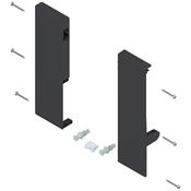 Immagine di ZIF.74D0 FRO R+L V1 S - TANDEMBOX attacchi per frontale altezza D per cassettone interno con ringhierina singola destro+sinistro nero 
