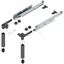 Immagine di Z95.4600 SP-ST V1 OG-M - SPACE STEP set plastica/acciaio lunghezza nominale 460 mm grigio 