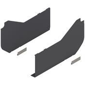 Immagine di 20L8020 ABD R+L V1TGIG - AVENTOS HL per anta ad apertura verticale placchetta di copertura grande destro+sinistro grigio scuro 