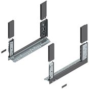 Immagine di 780C4002S Z R+L V1*OG-M - spondina LEGRABOX Free altezza C (177 mm) lunghezza nominale 400 mm destro+sinistro grigio orione 