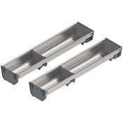 Immagine di ZSI.500BI1SORGA-SP S2IG/G - ORGA-LINE Organ. lavello (per un allestimento parziale) per TANDEMBOX cassetto lunghezza nominale 500 mm larghezza=101 mm inox satinato 