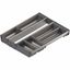 Immagine di ZSI.45VEI6 ORGA-BE V1IG/G - ORGA-LINE set di vaschette (per un allestimento completo corpo mobile larghezza 450 mm) per TANDEMBOX cassetto lunghezza nominale 500 mm inox satinato 