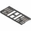 Immagine di ZSI.12VEI6 ORGA-BE V1IG/G - ORGA-LINE set di vaschette (per un allestimento completo corpo mobile larghezza 1200 mm) per TANDEMBOX cassetto lunghezza nominale 500 mm inox satinato 
