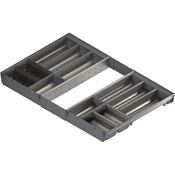 Immagine di ZSI.80VEI6 ORGA-BE V1IG/G - ORGA-LINE set di vaschette (per un allestimento completo corpo mobile larghezza 800 mm) per TANDEMBOX cassetto lunghezza nominale 500 mm inox satinato 