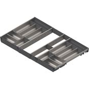Immagine di ZSI.90VEI7 ORGA-BE V1IG/G - ORGA-LINE set di vaschette (per un allestimento completo corpo mobile larghezza 900 mm) per TANDEMBOX cassetto lunghezza nominale 550 mm inox satinato 