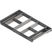 Immagine di ZSI.80VUI4 ORGA-UN V1IG/G - ORGA-LINE set combinato (per un allestimento completo corpo mobile larghezza 800 mm) per TANDEMBOX cassetto lunghezza nominale 450 mm inox satinato 
