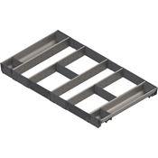 Immagine di ZSI.90VUI6 ORGA-UN V1IG/G - ORGA-LINE set combinato (per un allestimento completo corpo mobile larghezza 900 mm) per TANDEMBOX cassetto lunghezza nominale 500 mm inox satinato 