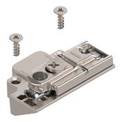 Immagine di 175H5B00 AD-P R V50 NI - CLIP piastrina di premontaggio diritta zinco da avvitare regolazione in altezza con eccentrico destra per telai in allumino stretti nichel 
