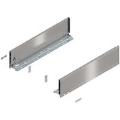 Immagine di 770K5002I Z R+L V1*INGL - spondina LEGRABOX Pure altezza K (128.5 mm) lunghezza nominale 500 mm destro+sinistro inox satinato antimpronta 