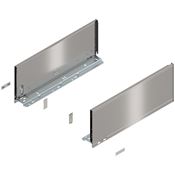 Immagine di 770C4502I Z R+L V1*INGL - spondina LEGRABOX Pure altezza C (177 mm) lunghezza nominale 450 mm destro+sinistro inox satinato antimpronta 