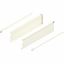 Immagine di 320H5500C MX MP R901 - spondina in acciaio METABOX H (150 mm) estrazione parziale 25 kg lunghezza nominale 550 mm versione a vite sinistra/destra biancocrema ral 9001 