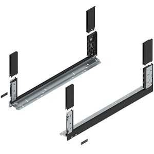 Immagine di 780C6502S Z R+L V1*TC-M - spondina LEGRABOX Free altezza C (177 mm) lunghezza nominale 650 mm destro+sinistro nero carbonio 