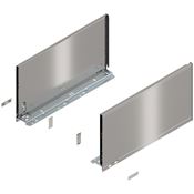 Immagine di 770F4502I Z R+L V1*INGL - spondina LEGRABOX Pure altezza F (241 mm) lunghezza nominale 450 mm destro+sinistro inox satinato antimpronta 