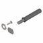 Immagine di 956.1004 TIP-ON* V1R736 - TIP-ON per ante (set) versione corta con magnete grigio ral 737 