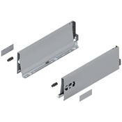 Immagine di 378K3502SA Z R+L V1 R906 - spondina TANDEMBOX Antaro altezza K (115 mm) lunghezza nominale 350 mm destro+sinistro grigio ral 9006 