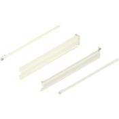 Immagine di 320M5500C MX MP R901 - spondina in acciaio METABOX M (86 mm) estrazione parziale 25 kg lunghezza nominale 550 mm versione a vite sinistra/destra biancocrema ral 9001 