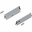 Immagine di 378M3502SA Z R+L V1 R906 - spondina TANDEMBOX Antaro altezza M (83 mm) lunghezza nominale 350 mm destro+sinistro grigio ral 9006 