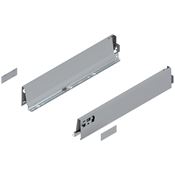 Immagine di 378M4502SA Z R+L V1 R906 - spondina TANDEMBOX Antaro altezza M (83 mm) lunghezza nominale 450 mm destro+sinistro grigio ral 9006 