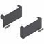 Immagine di 22K8000 ABD R+L V1TGIG - anta a ribalta standard AVENTOS HK top set placchette di copertura destro+sinistro grigio scuro 