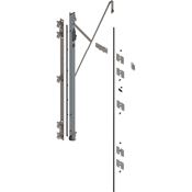 Immagine di 802T2100.L3ST L ZN REVEGO duo, set supporto cerniera con TIP-ON per altezza pocket 2107-2256 mm, sinistra Zincate 
