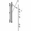Immagine di 802T2100.L3ST L ZN REVEGO duo, set supporto cerniera con TIP-ON per altezza pocket 2107-2256 mm, sinistra Zincate 