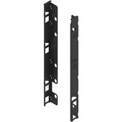 Immagine di ZB7F000S HO-RW MP TS-M - LEGRABOX supporti per schienale in legno altezza F (257 mm) destro+sinistro nero terra 
