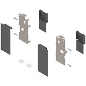 Immagine di ZI7.0KS0 FRO R+L V1OG-M - LEGRABOX attacchi per frontale altezza K per cassetto interno destro+sinistro grigio orione 
