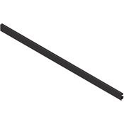 Immagine di ZV7.1043MN1VORD-ST 24TS-M - LEGRABOX frontale con scanalatura per elemento inseribile per cassettone interno larghezza corpo mobile 1200 mm da tagliare su misura nero terra 