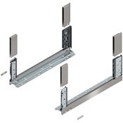 Immagine di 780C5002I Z R+L V1*INGL - spondina LEGRABOX Free altezza C (177 mm) lunghezza nominale 500 mm destro+sinistro inox satinato antimpronta 