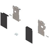 Immagine di ZI7.0MS0 FRO R+L V1TS-M - LEGRABOX attacchi per frontale altezza M per cassetto interno destro+sinistro nero terra 