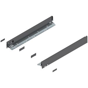 Immagine di 770N5502S Z R+L V1*OG-M - spondina LEGRABOX Pure altezza N (66.5 mm) lunghezza nominale 550 mm destro+sinistro grigio orione 