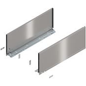 Immagine di 770F6002I Z R+L V1*INGL - spondina LEGRABOX Pure altezza F (241 mm) lunghezza nominale 600 mm destro+sinistro inox satinato antimpronta 