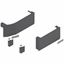 Immagine di 23K8000 ABD+ZUT V1TGIG - anta a ribalta standard AVENTOS HK top set placchette di copertura (incluso interruttore di azionamento ad incasso in dotazione) destro+sinistro per SERVO-DRIVE grigio scuro 