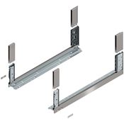 Immagine di 780C6502I Z R+L V1*INGL - spondina LEGRABOX Free altezza C (177 mm) lunghezza nominale 650 mm destro+sinistro inox satinato antimpronta 