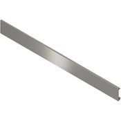 Immagine di ZV7.1043C01VORD-ST 12ELN2 - LEGRABOX frontale senza scanalatura per cassetto interno e cassettone interno con ringhierina trasversale larghezza corpo mobile 1200 mm da tagliare su misura inox satinato 