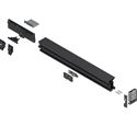 Immagine di 802M6003.L1ET+DT  L S REVEGO duo, set di montaggio per anta singola e anta doppia per una larghezza interna nell'applicazione anta singola di 600 mm, sinistra Nero 