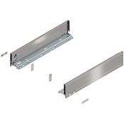 Immagine di 770M4502I Z R+L V1*INGL - spondina LEGRABOX Pure altezza M (90.5 mm) lunghezza nominale 450 mm destro+sinistro inox satinato antimpronta 