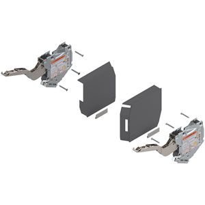 Immagine di 20K2E00.06KRA+ABD V1TGIG - AVENTOS HK-S per anta a ribalta standard base forza con fattore di carico 960-2215 (per 2 pezzi) grigio scuro 