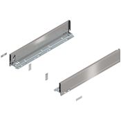 Immagine di 770M5002I Z R+L V1*INGL - spondina LEGRABOX Pure altezza M (90.5 mm) lunghezza nominale 500 mm destro+sinistro inox satinato antimpronta 