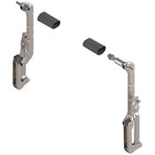 Immagine di 20L3500.06HEB R+L V1 NI - AVENTOS HL per anta ad apertura verticale Pacchetto leve (set) altezza corpo mobile 350-399 mm nichel 